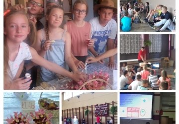 Szkolny festyn nauki, zdrowia i bezpieczeństwa w kamienickiej jedynce