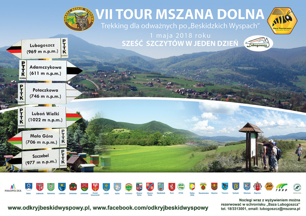 Sześć szczytów w jeden dzień – VII Tour Mszana Dolna – 1 maja