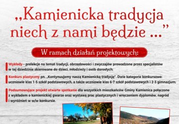 Zapraszamy na kolejną prelekcję dotyczącą tradycji, obrzędowości i zwyczajów Gminy Kamienica