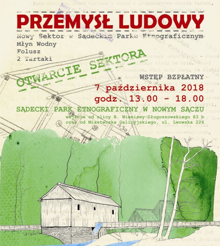 Nasze akcenty w sądeckim skansenie. Otwarcie nowego sektora - 7 października