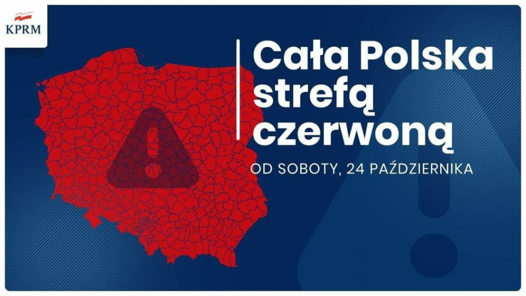 Czerwona strefa w całej Polsce. Wchodzą nowe obostrzenia