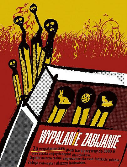 Wypalanie traw jest szkodliwe, zabronione i grożą za to kary