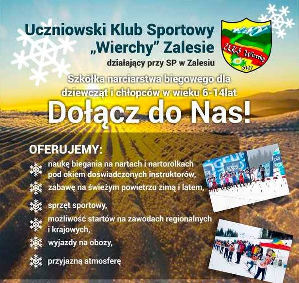 Zapisy do SZKÓŁKI NARCIARSTWA BIEGOWEGO