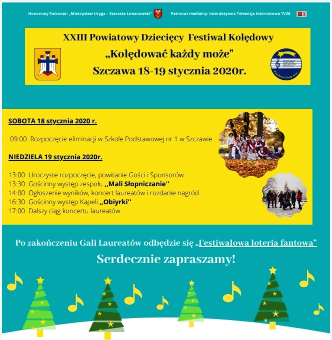 W najbliższy weekend festiwal kolędowy w Szczawie