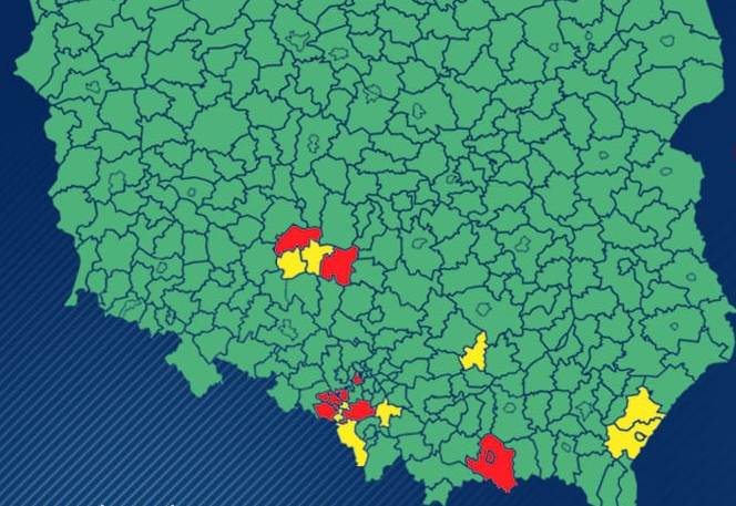Nowe zasady bezpieczeństwa dla 19 powiatów