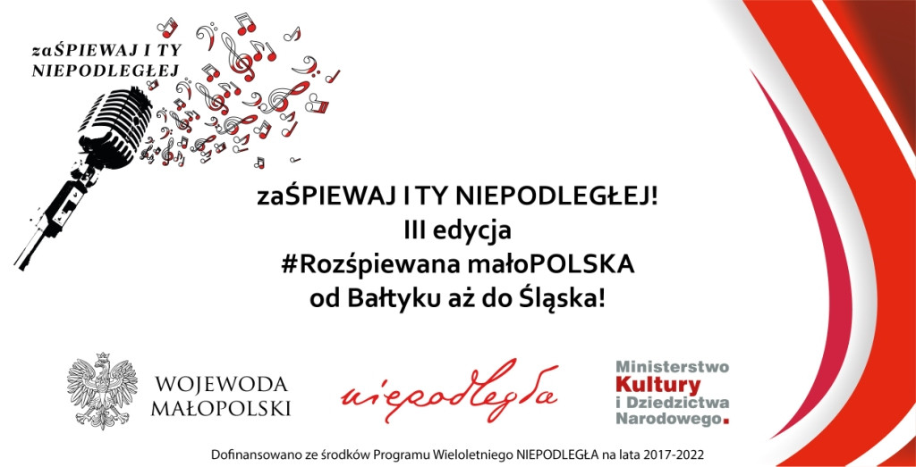 Weź udział w konkursie „zaŚPIEWAJ I TY NIEPODLEGŁEJ”