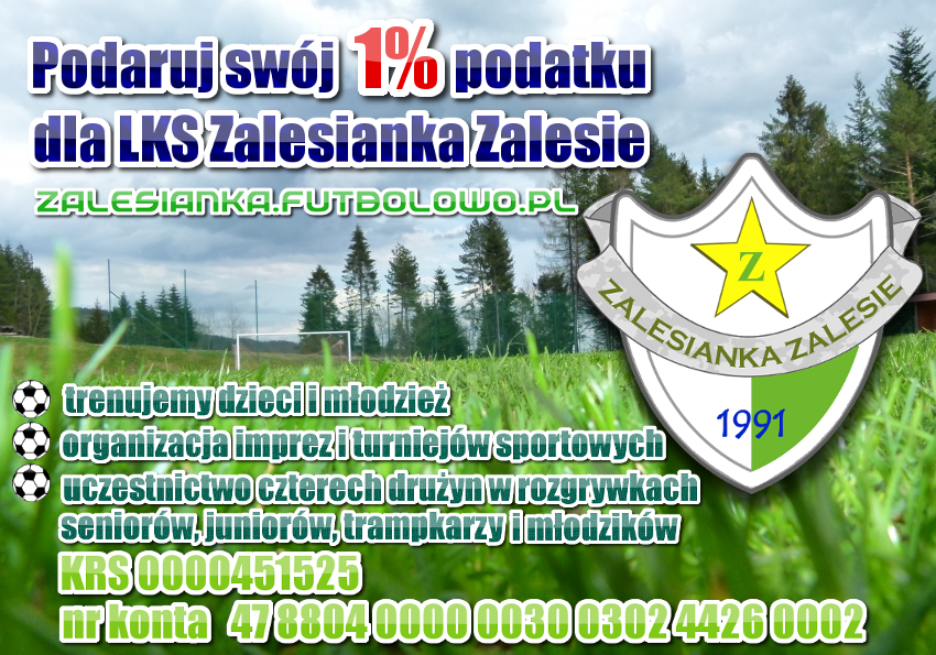 Podaruj 1% swojego podatku Zalesiance