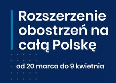 Od 20 marca w całej Polsce obowiązują rozszerzone zasady bezpieczeństwa