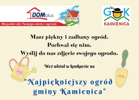 Konkurs „Najpiękniejszy ogród gminy Kamienica”