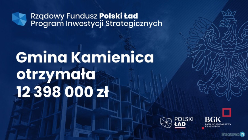 Rządowy Fundusz POLSKI ŁAD – duże wsparcie dla gminy Kamienica