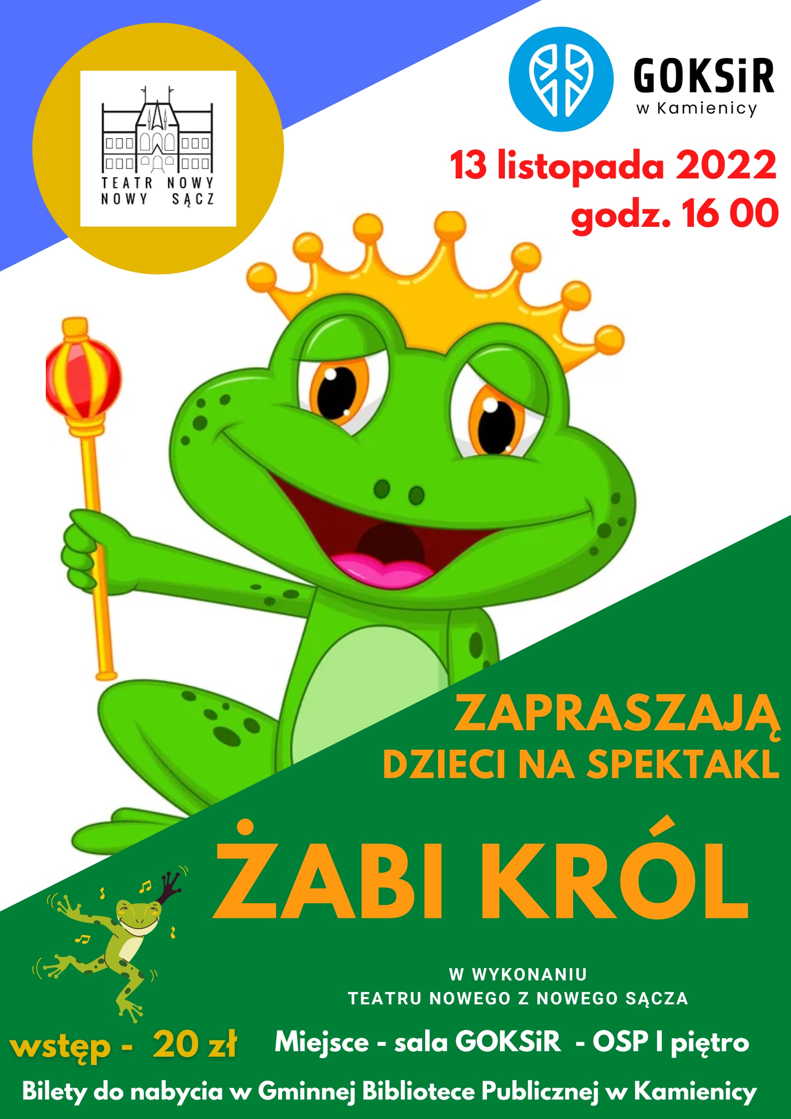 Żabi Król – spektakl dla dzieci