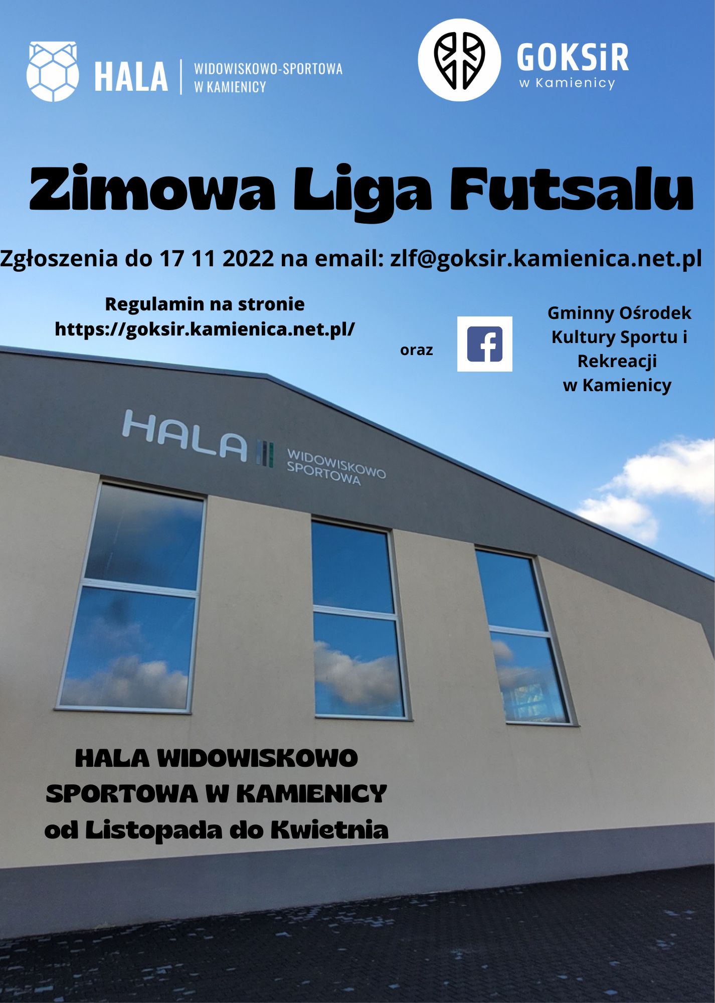 Zapisz drużynę do Zimowej Ligi Futsalu
