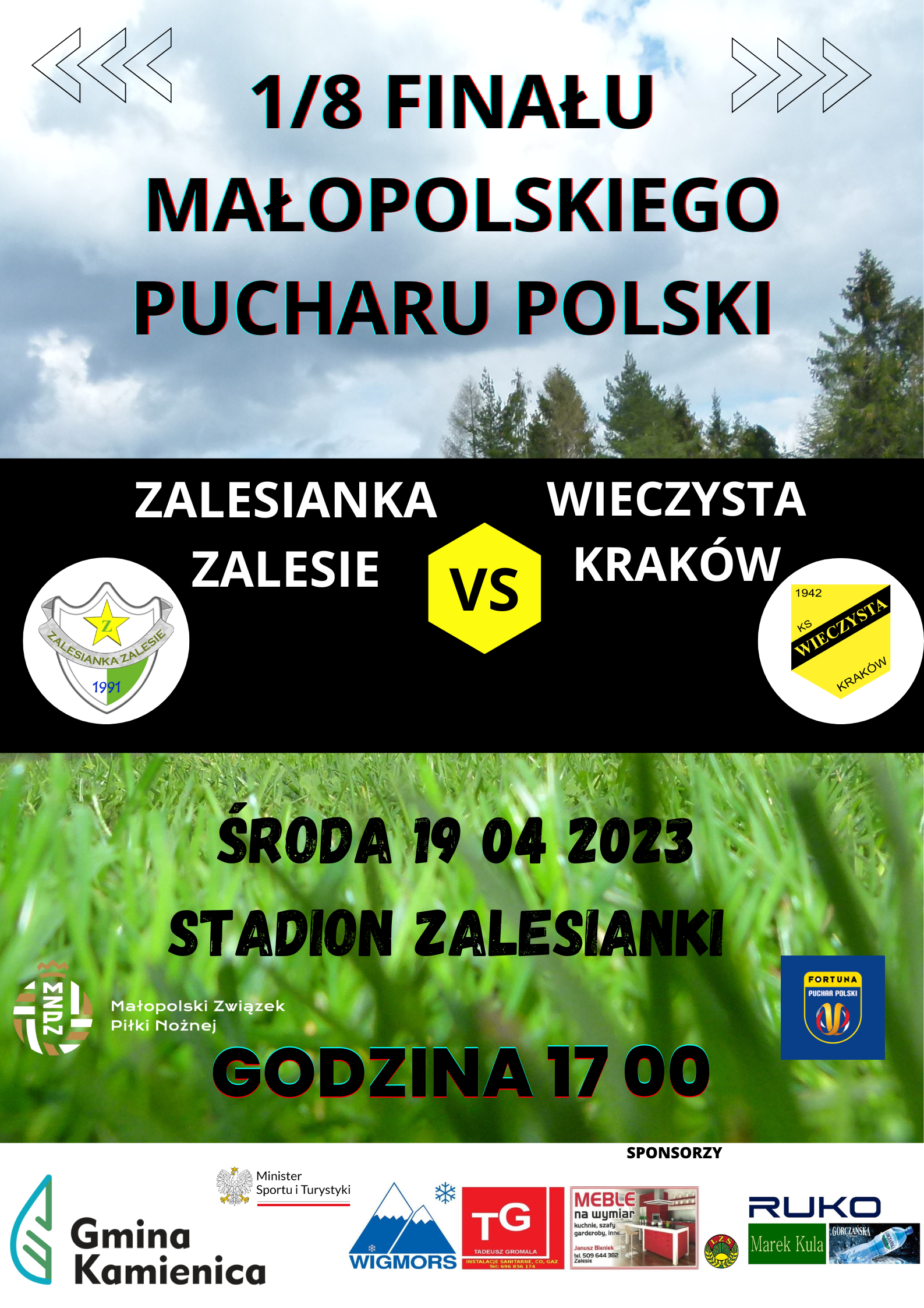 Puchar Polski. Zalesianka Zalesie zagra z Wieczystą Kraków