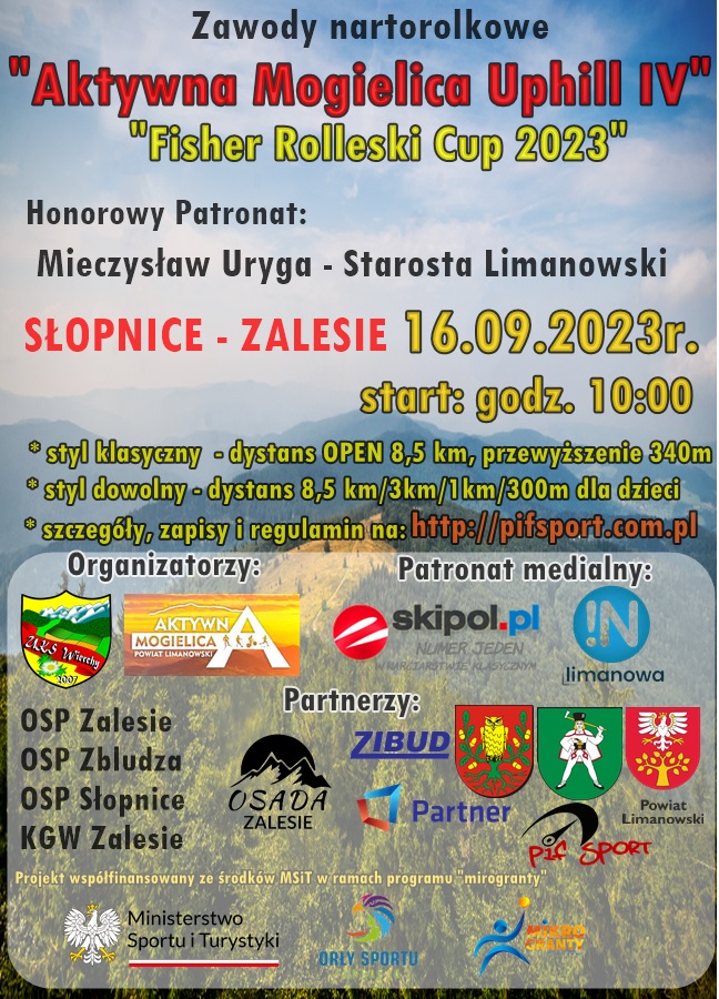 Zawody nartorolkowe „Aktywna Mogielica Uphill IV”
