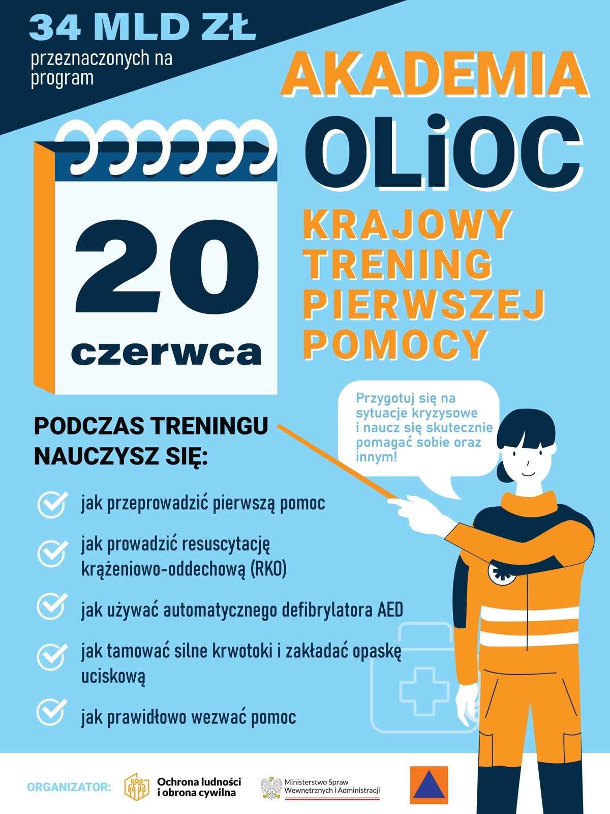 Krajowy Trening Pierwszej Pomocy Akademii Ochrony Ludności i Obrony Cywilnej